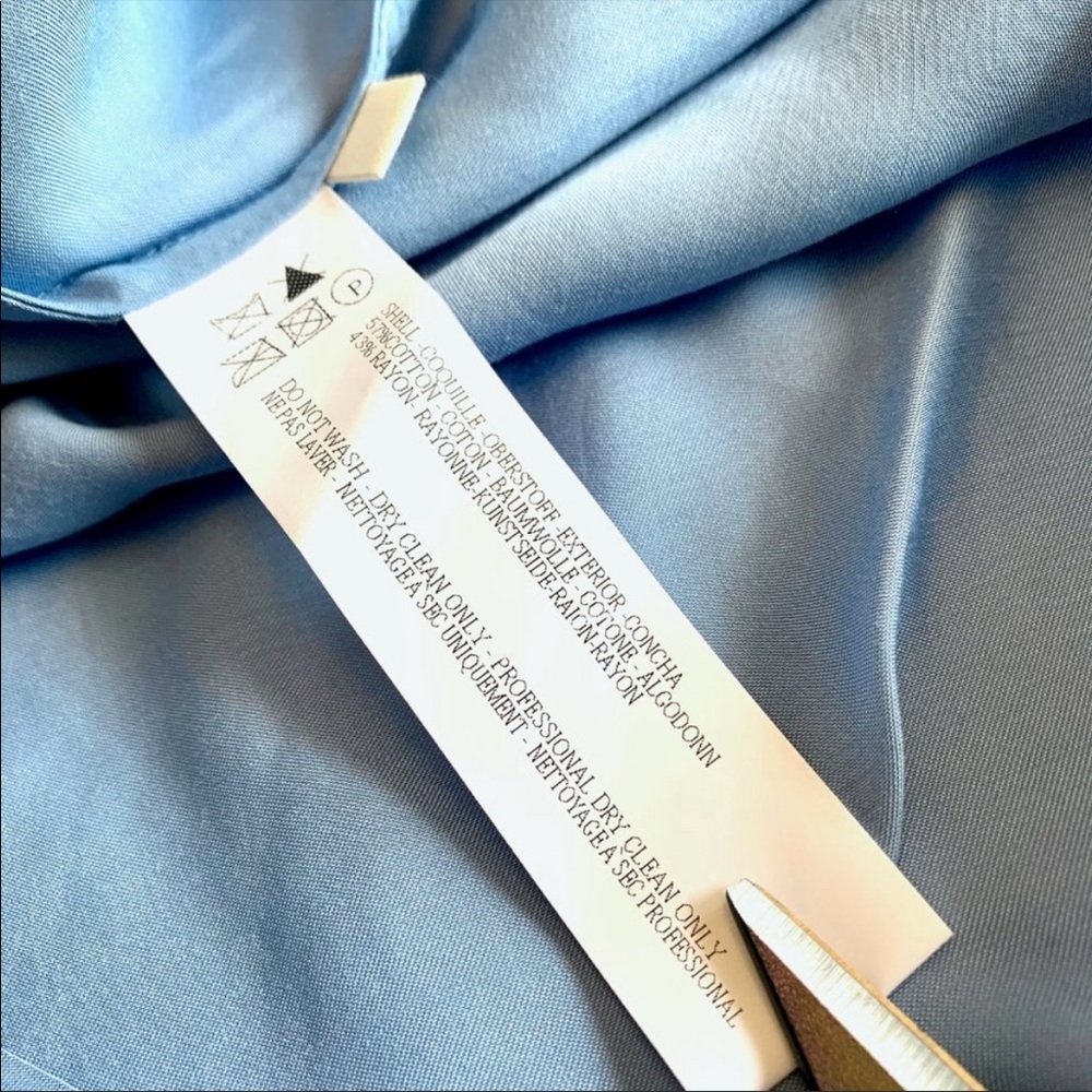 CAPULET blue Hermosa Bias Cut Midi Dress L - Picture 5 of 10